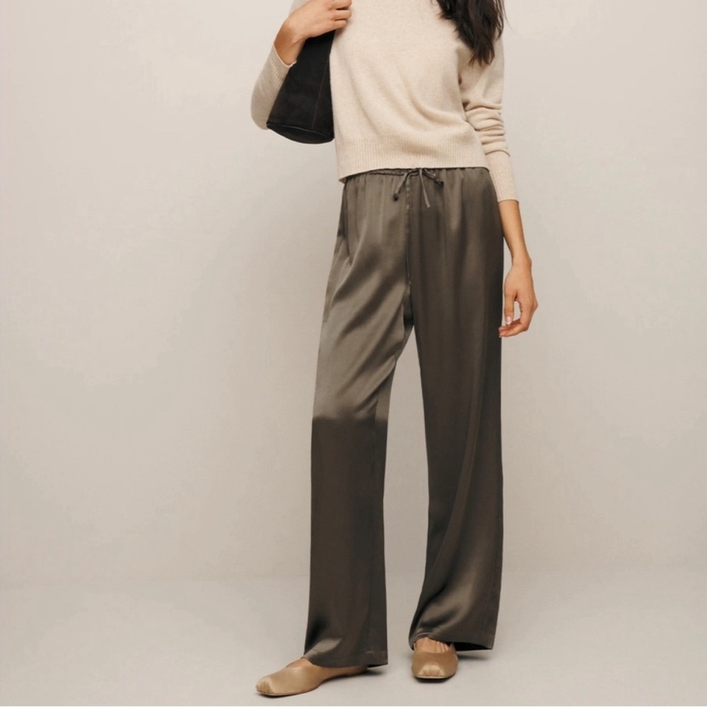 Reformation Olina Silk Pants